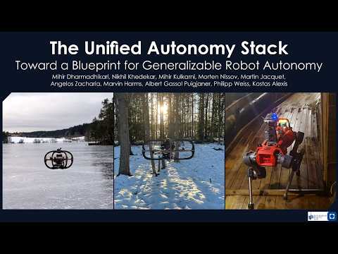 Un stack d'autonomie unifié : vers un schéma directeur pour l'autonomie robotique généralisable