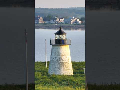 Bird Island Lighthouse Sunrise Drone Tour #shorts