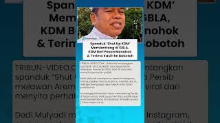 Spanduk "Shut Up KDM" Membentang di GBLA, KDM Beri Pesan Menohok & Terima Kasih ke Bobotoh