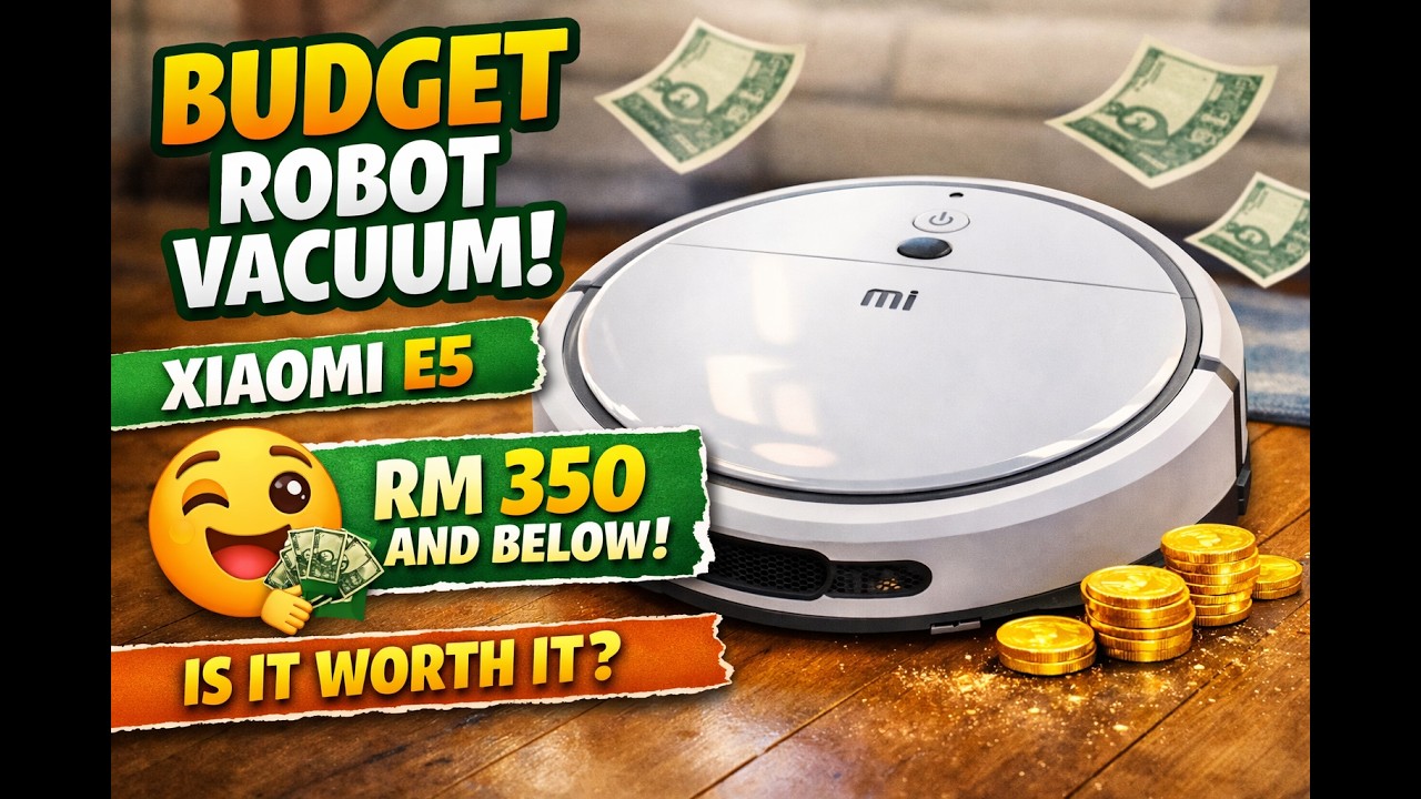 Miniatura da avaliação em vídeo de Aspirador Robô Xiaomi Robot Vacuum E5 BHR8298EU