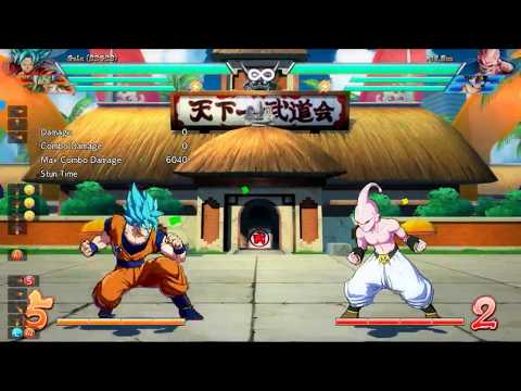 [Goku Blue-Zamasu-Broly] Midscreen IT combo, both assists, 3 Lvl 1s [DBFZ]