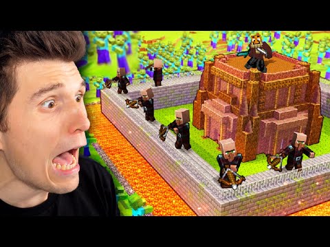 1000 ZOMBIES gegen mein Minecraft Dorf...