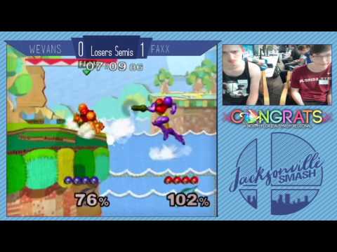 Jax Smash Weekly 5/11/17 - Wevans(Samus) Vs Faxx(Samus/Jigglypuff) - Melee Losers Semis
