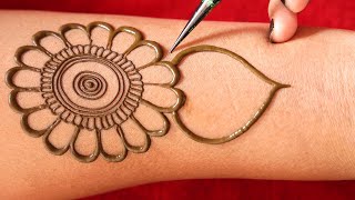 refreshing arabic mehndi design - simple henna des