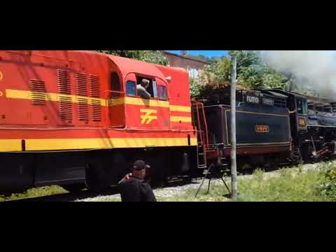 Trem natal 2018 Piraquara - PR Mallet 204 Paraná Brasil parte 2