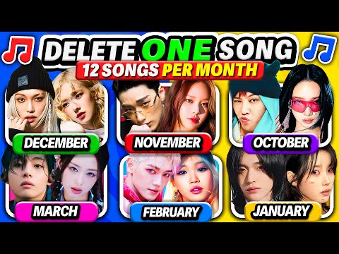 DELETE ONE SONG PER MONTH 2024 🔥 Kpop Quiz 2024 | K-Music Quiz