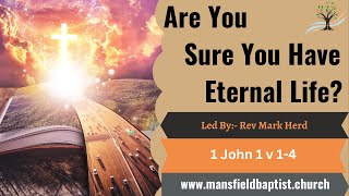 Are You sure You have eternal life?