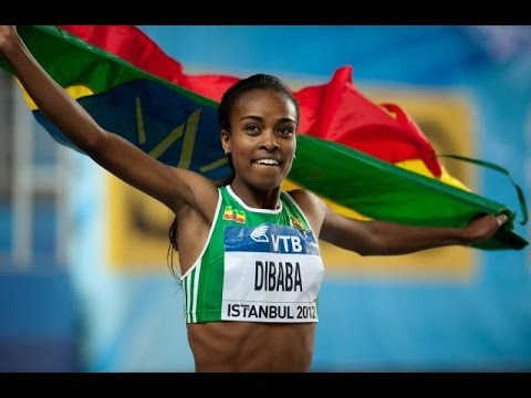 Genzebe Dibaba wins Women's 3000m Final at IAAF World Indoor Champs Portland 2016