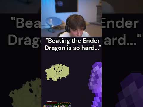 "Beating the Ender Dragon is so hard..."  #minecraft #minecraftmemes #mace #drdonut  #enderdragon