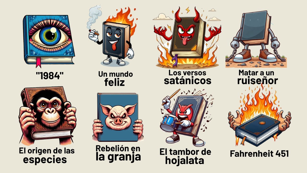 Todos los LIBROS prohibidos y PELIGROSOS  de la historia, explicados en 13 min