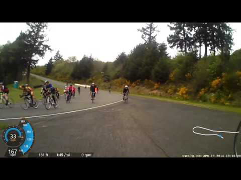 PR Cat 45 40mph melee plus uphill crash  4-28-15