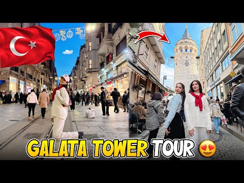 Tried werid turkish food for the first time | Galata tower tour | Sistrology | Hira Faisal 