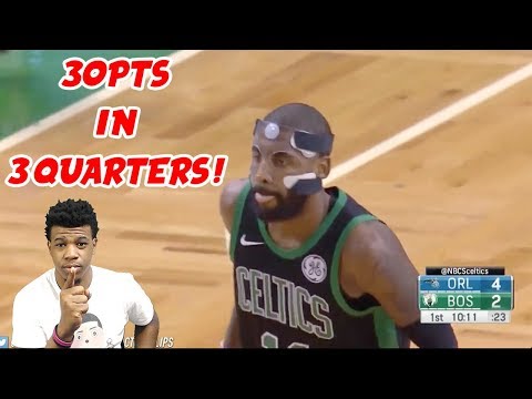 MASKED KYRIE DROPPED 30PTS IN 3 QUARTERS ! CELTICS VS MAGIC HIGHLIGHTS !