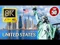TOP 50 Most Beautiful Places In UNITED STATES 8K ULTRA HD