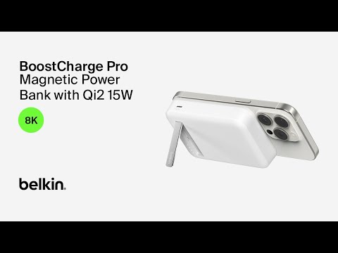 Зовнішній акумулятор Belkin Power Bank 8000mAh MagSafe 15W MagSafe Qi2 White (BPD007BTWH)