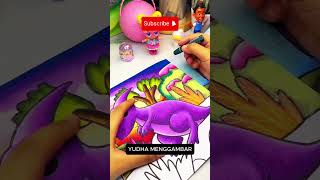 Download lagu cara mewarnai gambar dinosaurus parasaurolophus untuk anak-anak yang bagus dan mudah #art #drawing mp3