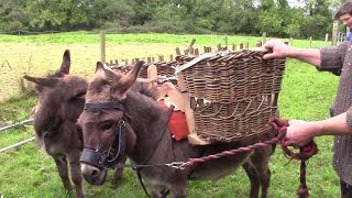 Making A Homemade Donkey Straddle For The Wicker Pannier Baskets