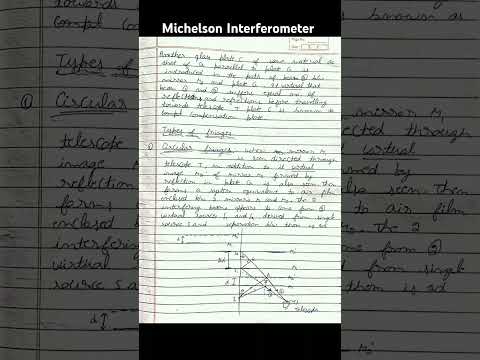 Michelson interferometer| optics|important topic of physics #physics #exam #trending #opticsphysics