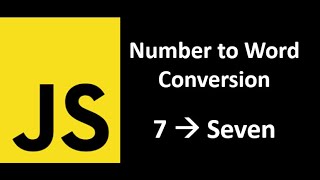 Converting Number to Word using (javascript array)