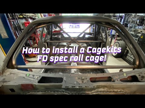 How to install a Cagekits FD spec roll cage! (Part 1)