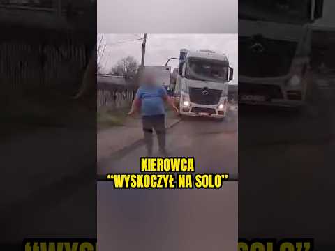 🚛 Nieprzemyślany manewr i nerwowe zachowanie kierowcy ciężarówki 💁‍♂️ #kielce #ciezarowka