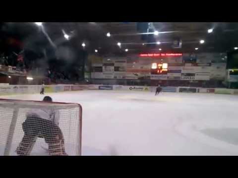 Siegestor des EHC Visp gegen Red Ice Martinach