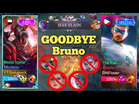 Goodbye Bruno You Can't Bet Moskov - Top 1 Global Build Moskov #Moskov #mobileleage #mlbb