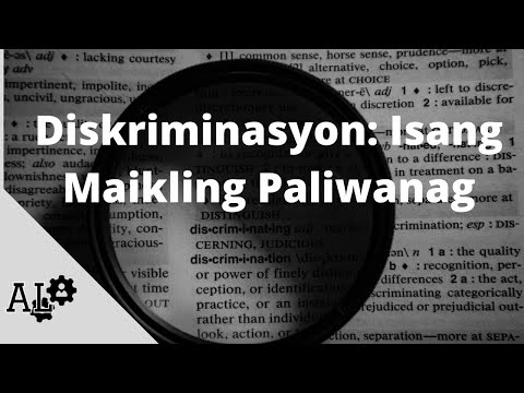 Diskriminasyon: Isang Maikling Paliwanag