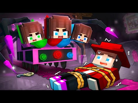 JJ and Crazy GIRL Train - Love Story - Maizen Minecraft Animation