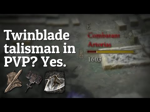 Useless talisman? I THINK NOT! BUFFED twinblade talisman build |  Elden Ring 1.09