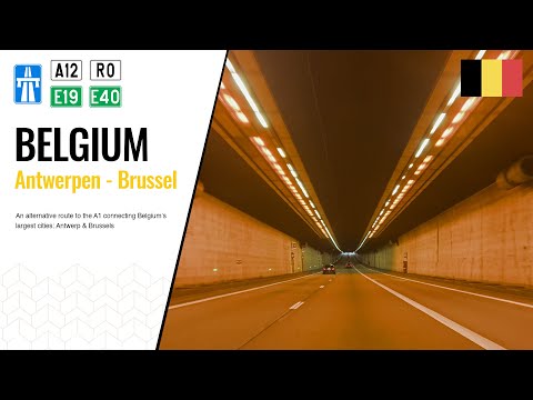 Driving in Belgium: Snelweg A12 from Antwerpen to Brussel