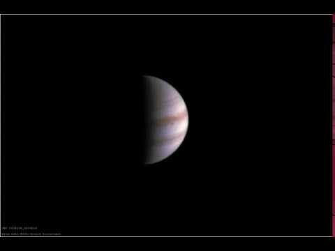 Juno's first orbit of Jupiter: The "Marble Movie"