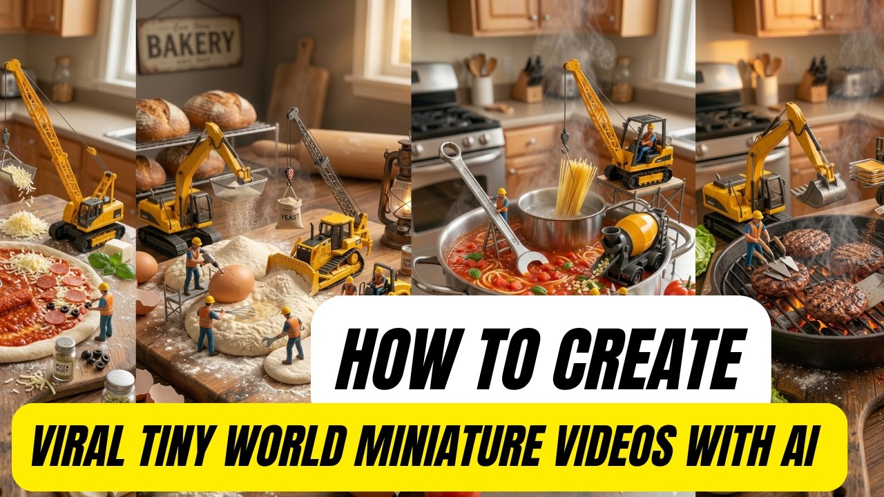 Create Viral Tiny World Miniature Videos with AI (Step-by-Step Tutorial).