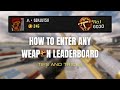 How To Easily Enter Weapon Leaderboard Cod Mobile
