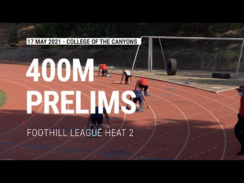 210517 Boys 400M Prelims Heat 2 - Foothill League Championships