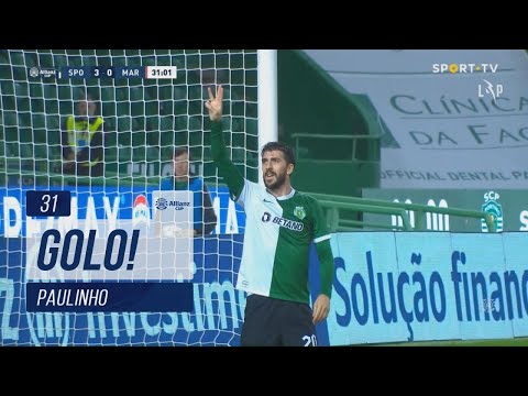 Goal | Golo Paulinho: Sporting (3)-0 Marítimo (Taça da Liga 22/23 - Fase 1 - Jornada 3)