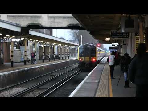 South Western Railway Class 444 (10) car pass Woking for London Waterloo