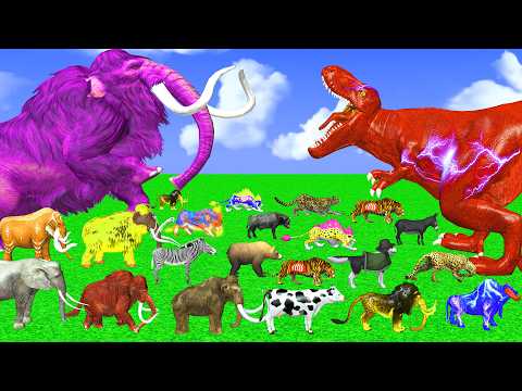 Incredible Animals Race vs Dinosaurs vs Prehistoric Mammals Speed Race Run: Who Will Win?ARBS #2025