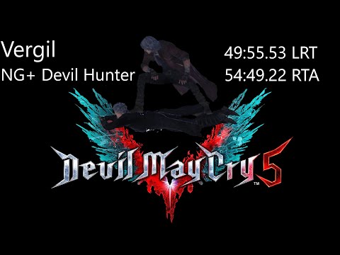[ World Record ] DMC5 Vergil NG+ Devil Hunter 49:55.53 LRT 54:49.22 RTA