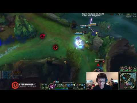 Doublelift with a sick flash to escape taunt and cask - League of Legends