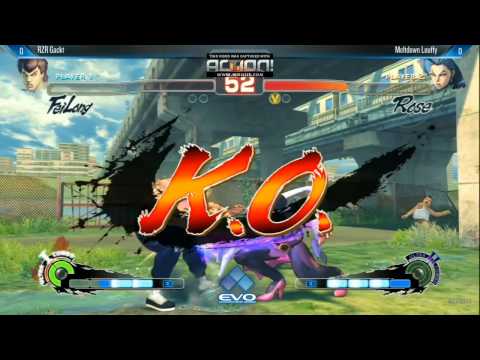 EVO2014 - USF4 Finals Gackt (FeiLong) vs Louffy (ROSE)
