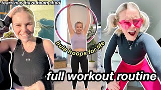 MY FULL WEEK OF WORKOUTS (and my anti-workout split explanation whoops)