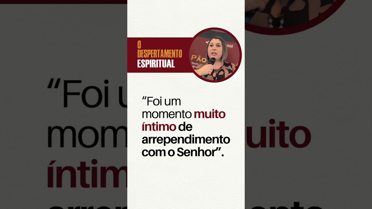 Foi um momento muito íntimo de arrependimento