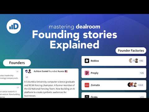 Founding stories on Dealroom — Explained thumbnail