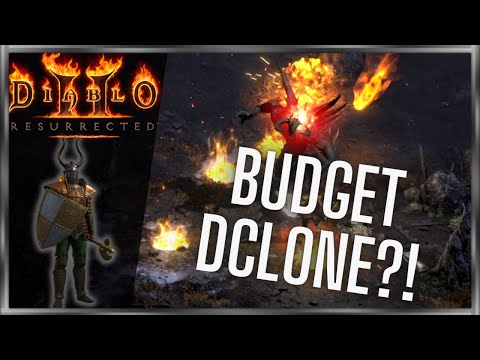 Diablo Clone Fight ON A BUDGET - D2R Dclone Tips Ladder 2.4