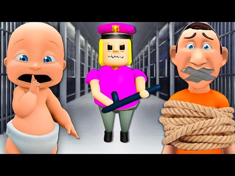 Baby RESCUES Daddy From GIRLS PRISON!