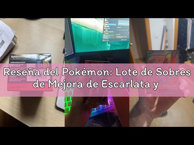 Vídeo relacionado con Pokémon: Lote de Sobres de Mejora de Escarlata y Púrpura-Rivales Predestinados de JCC Pokémon (6 Sobres de Mejora)
