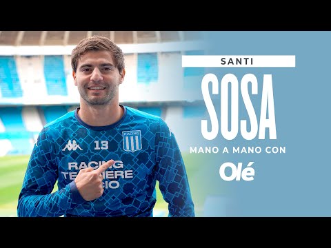 SANTI SOSA, volante de RACING, con Olé: "Tenemos mucha hambre de GANAR la LIBERTADORES"