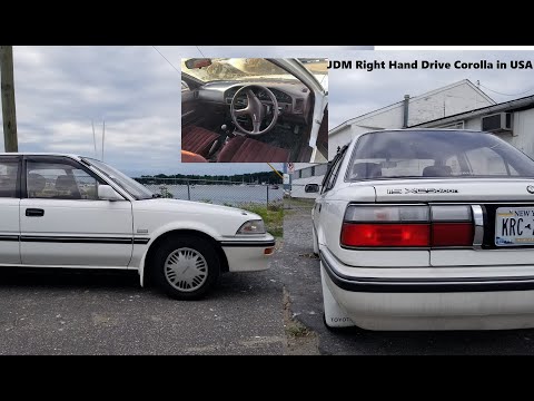 Imported 1990 Toyota Corolla AE91 JDM Right Hand Drive ( RHD ) Driving in New York USA
