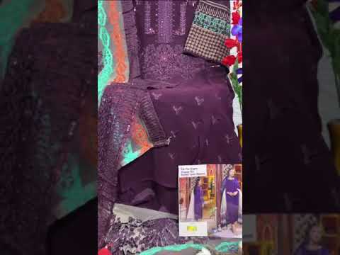 Hoor Tex H-79 Faux Georgette Wholesale Pakistani Suit – product video thumbnail